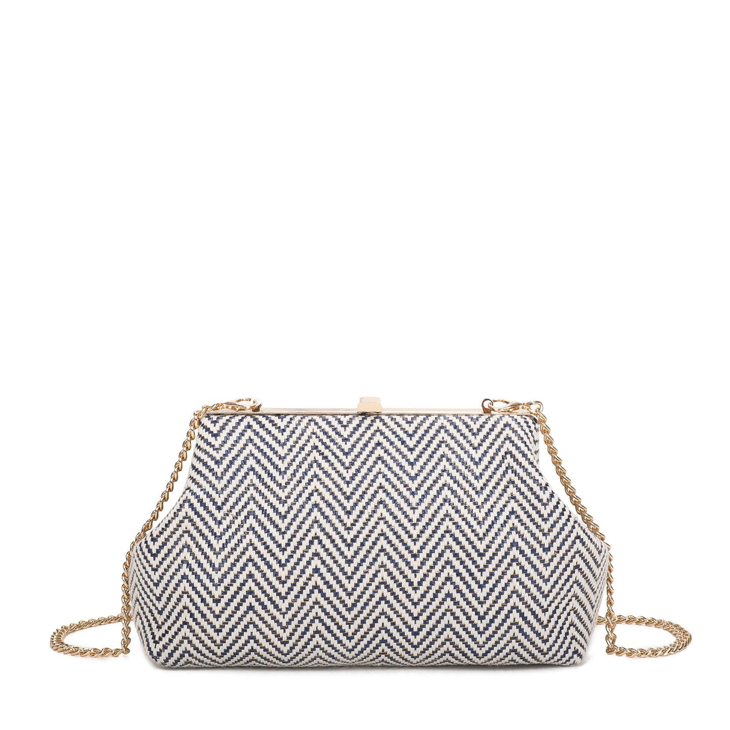 Pochette femme en raphia