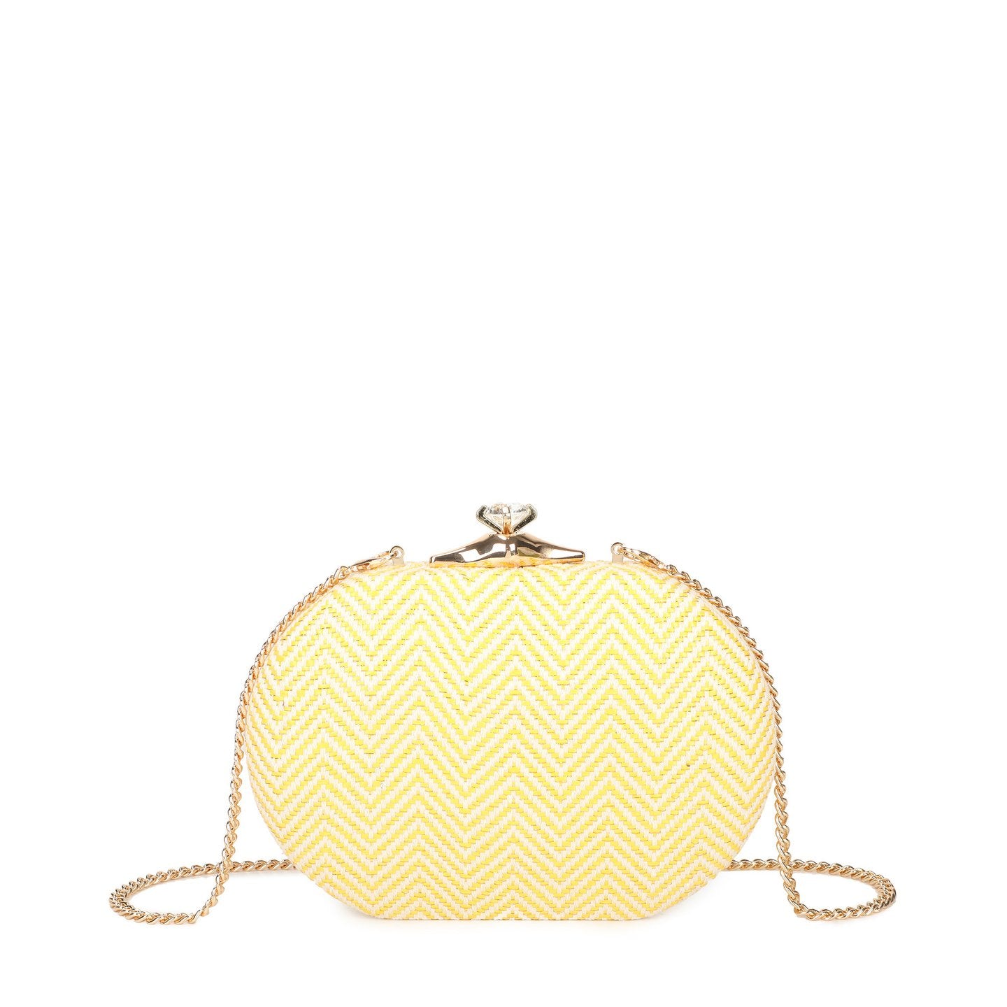 Pochette femme en raphia