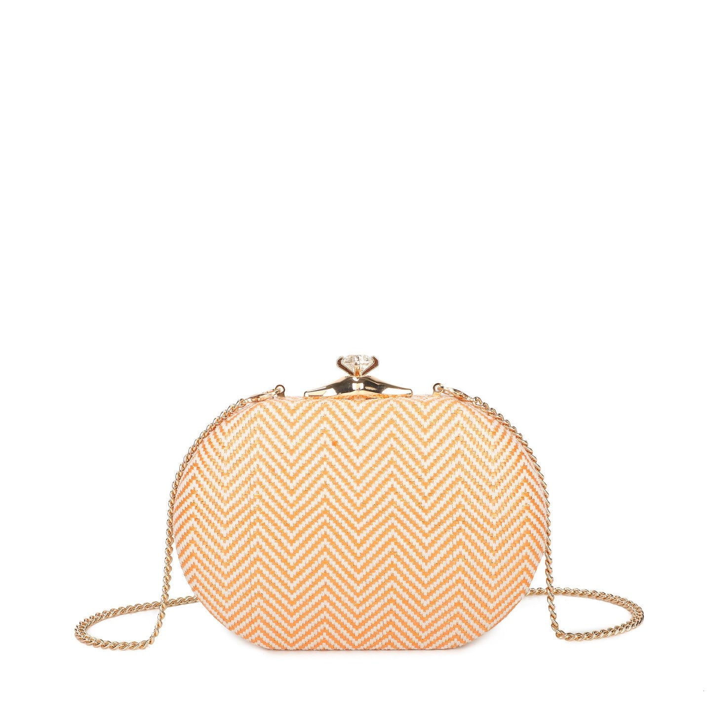 Pochette femme en raphia