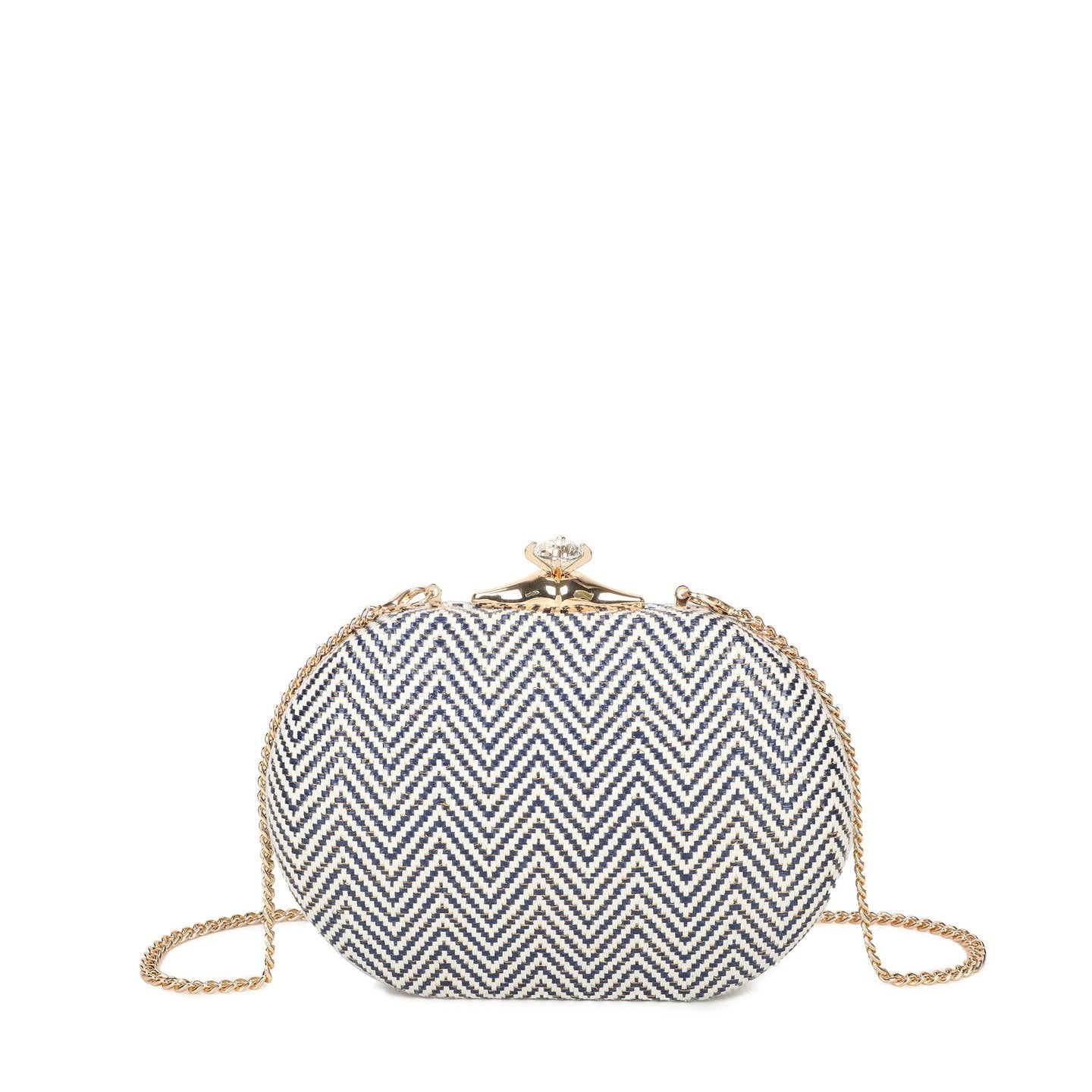 Pochette femme en raphia