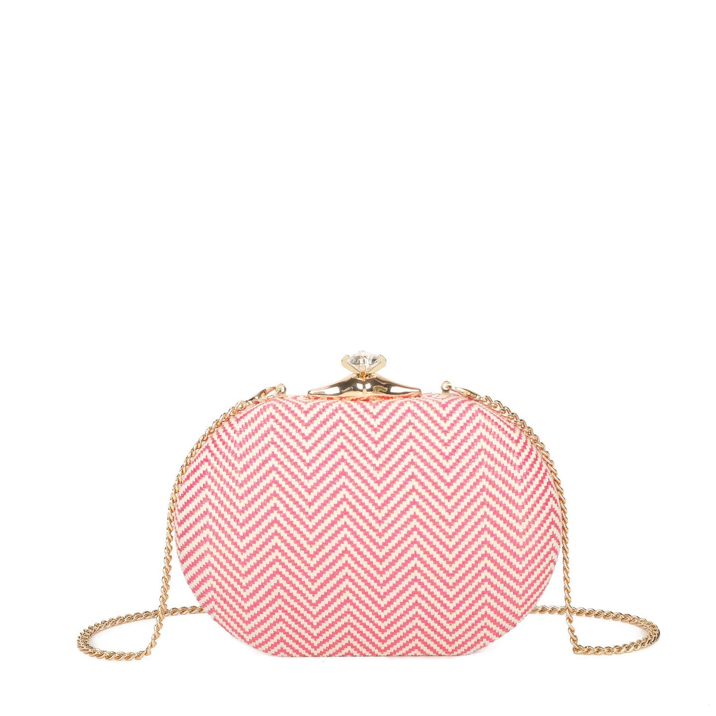 Pochette femme en raphia