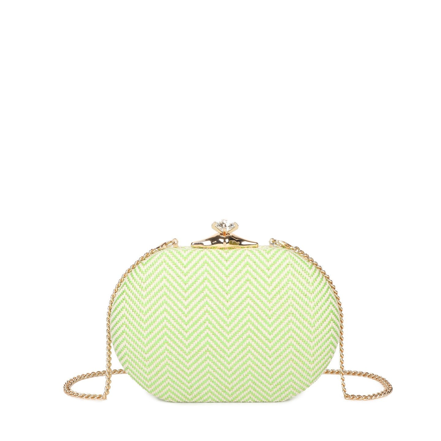 Pochette femme en raphia
