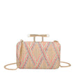 Pochette femme en raphia