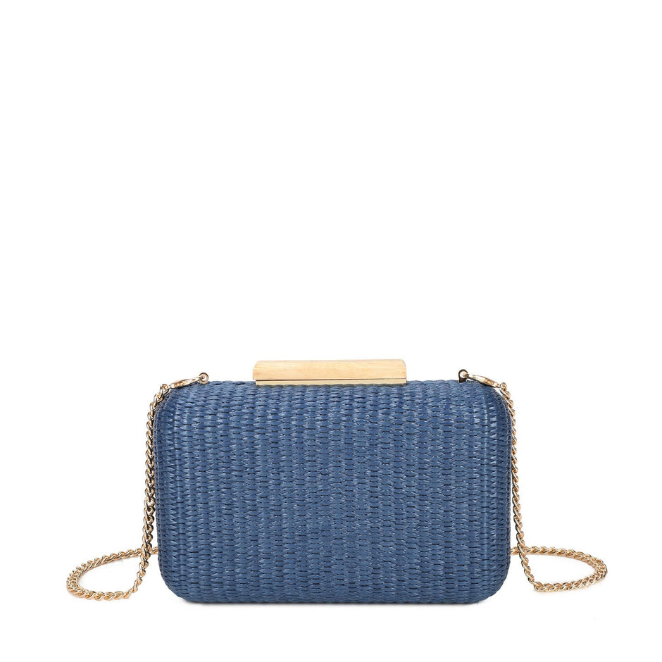 Pochette femme en raphia