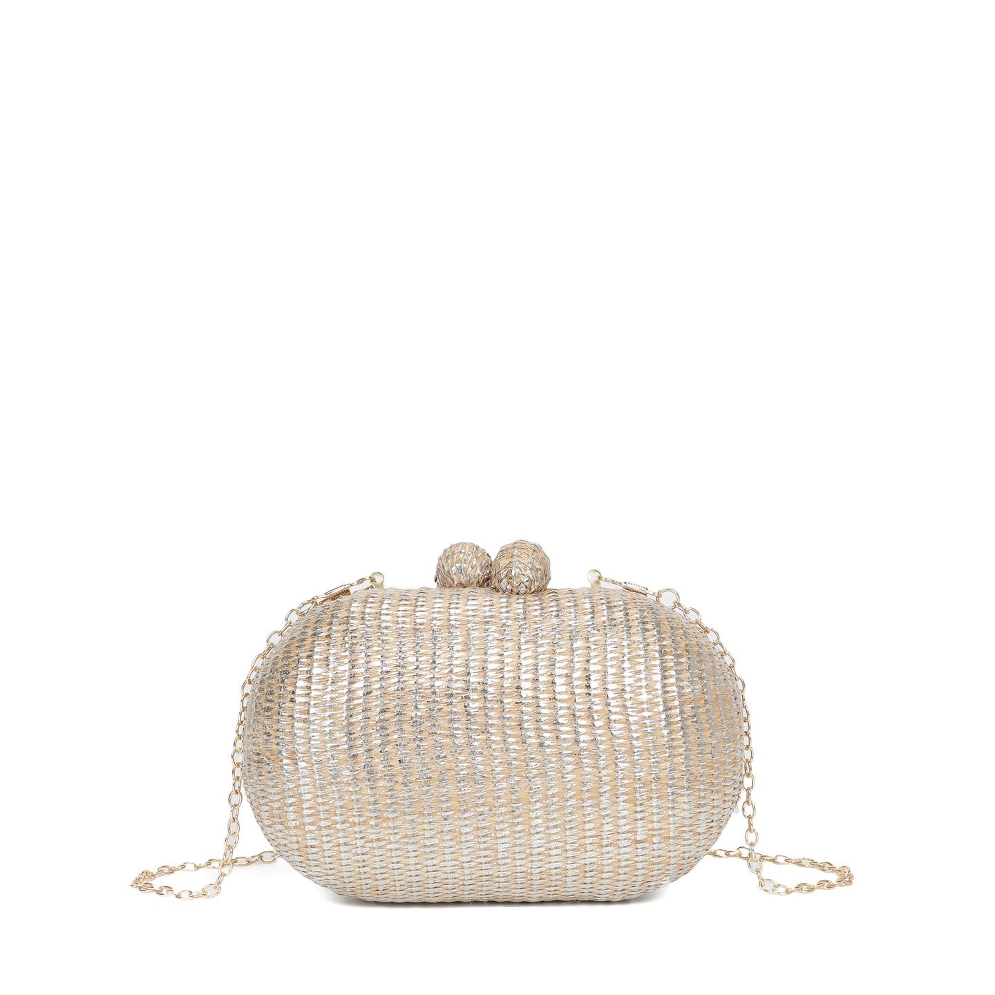 Pochette femme en raphia