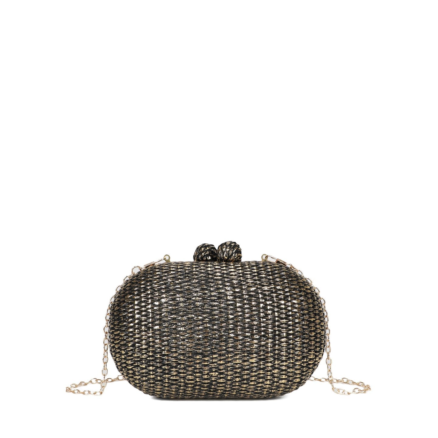 Pochette femme en raphia