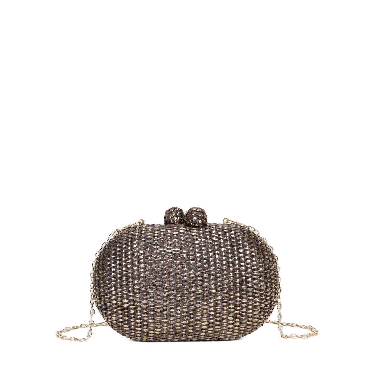 Pochette femme en raphia