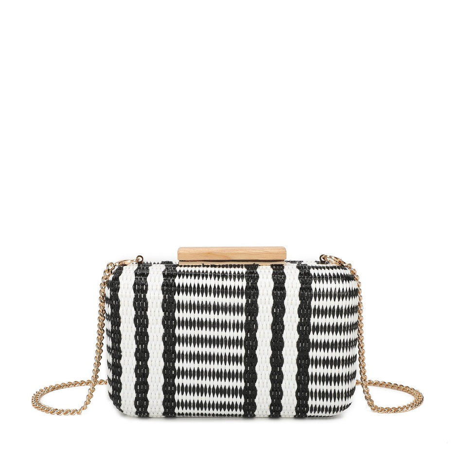 Pochette femme en raphia