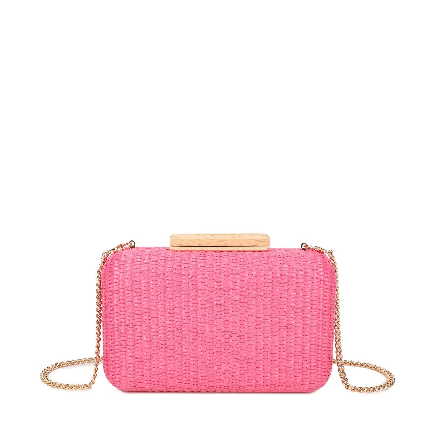 Pochette femme en raphia