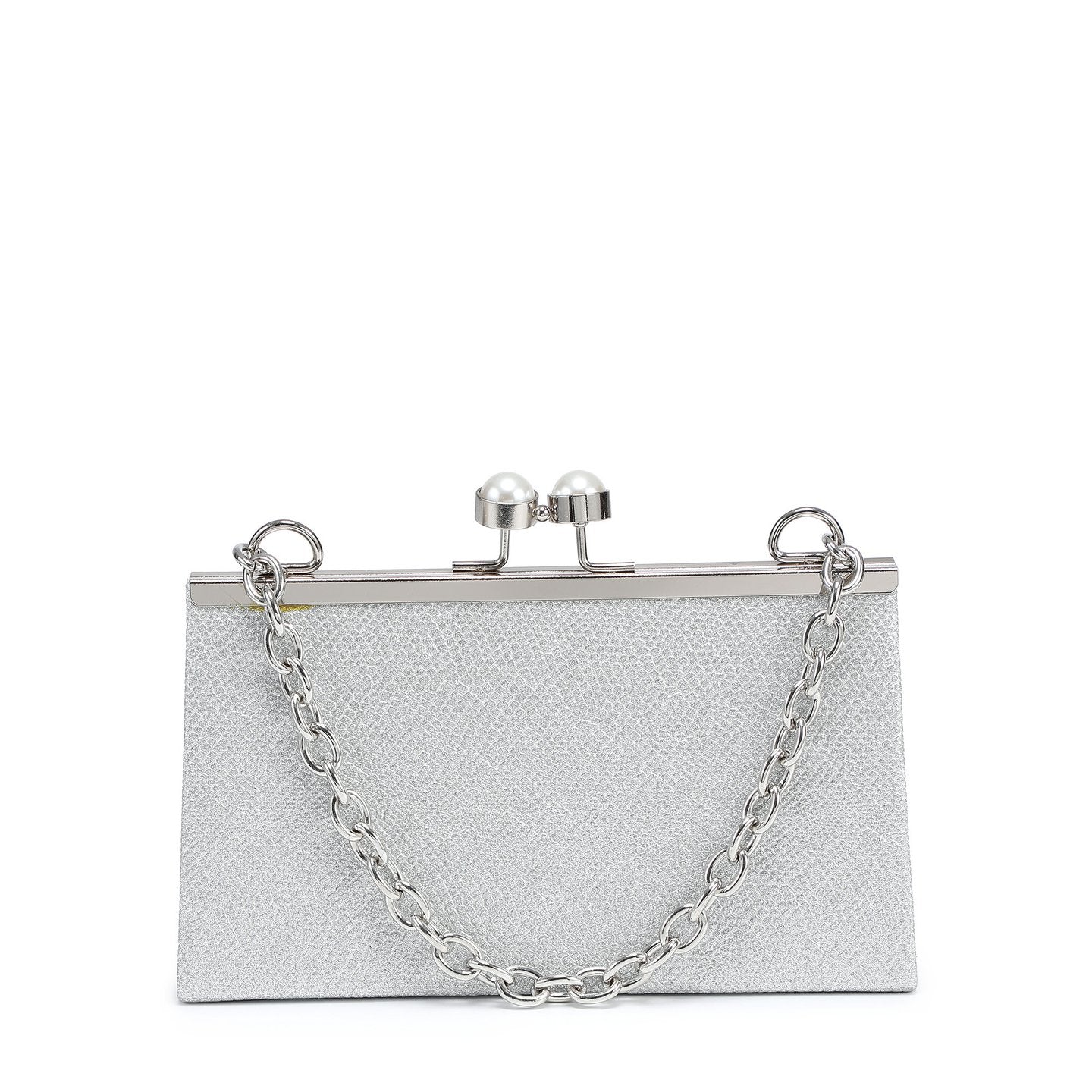 Pochette femme en tissu brillant