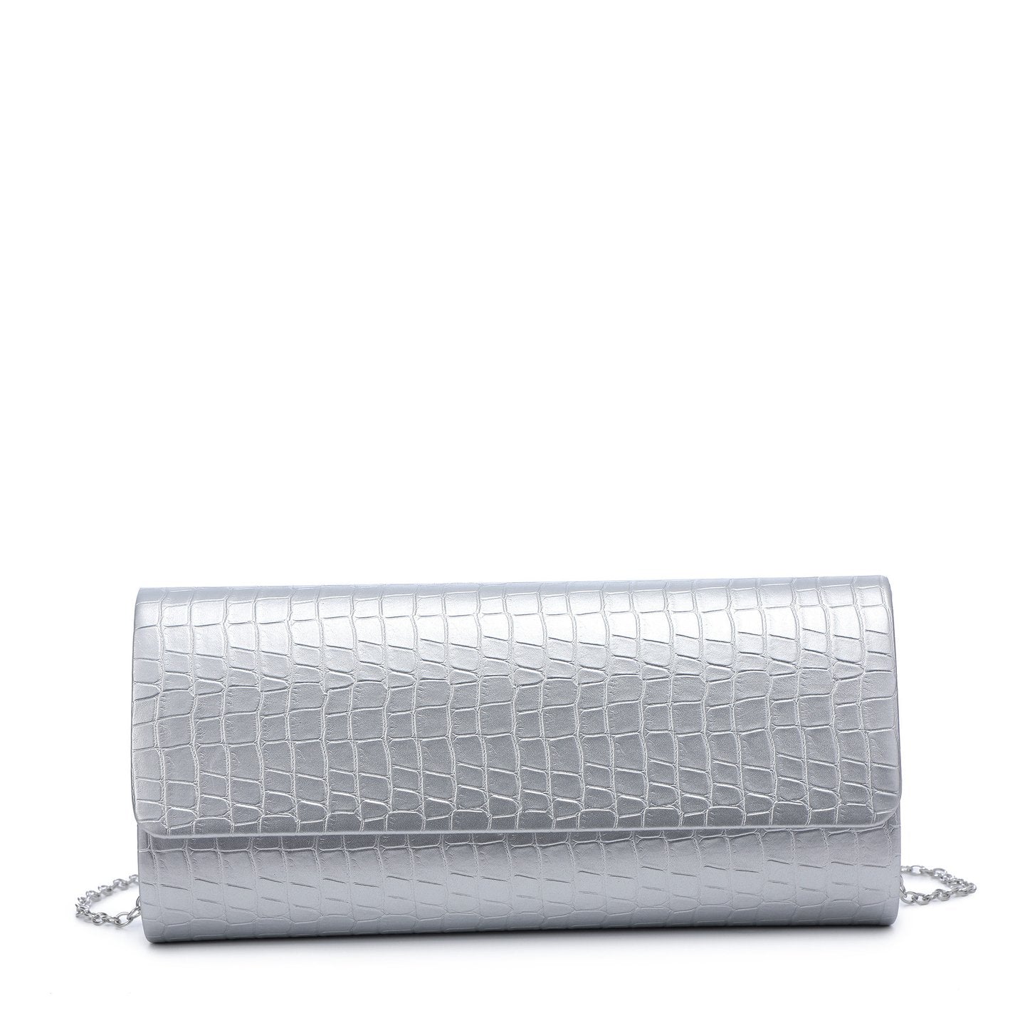 Pochette femme texture croco