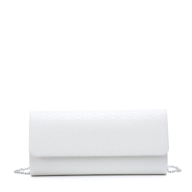 Pochette femme texture croco