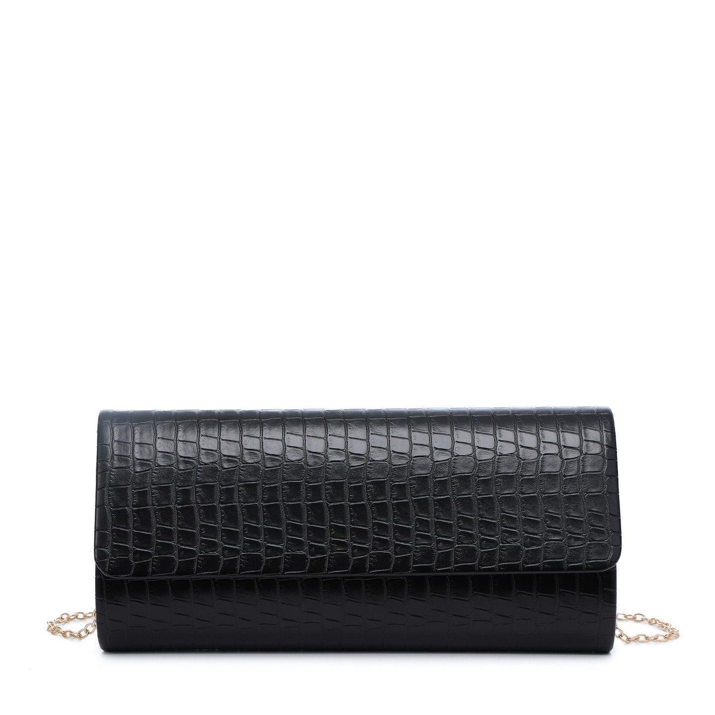 Pochette femme texture croco