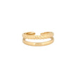 Bague alba réglable double arceau R027