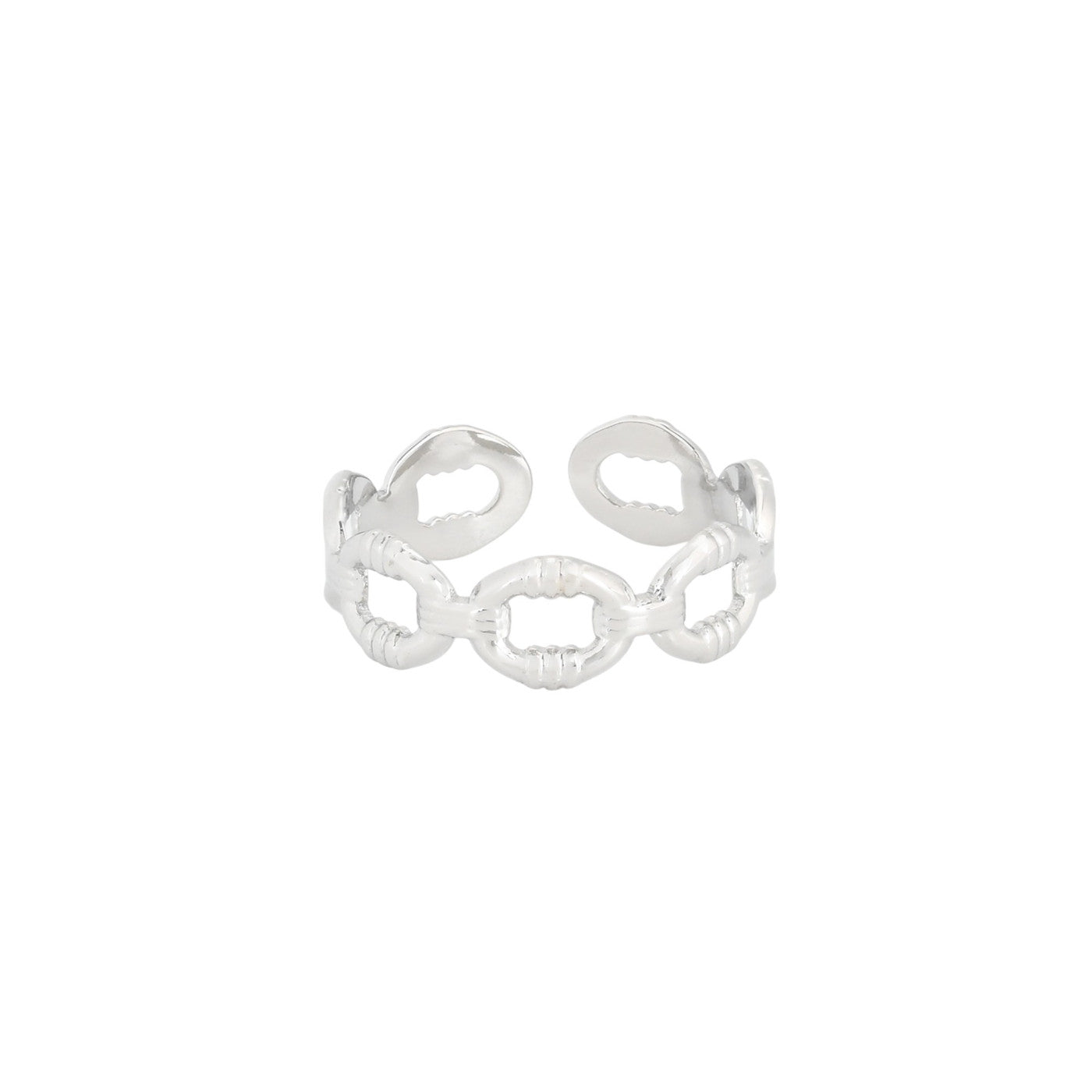 Bague alba réglable acier chaînes R033