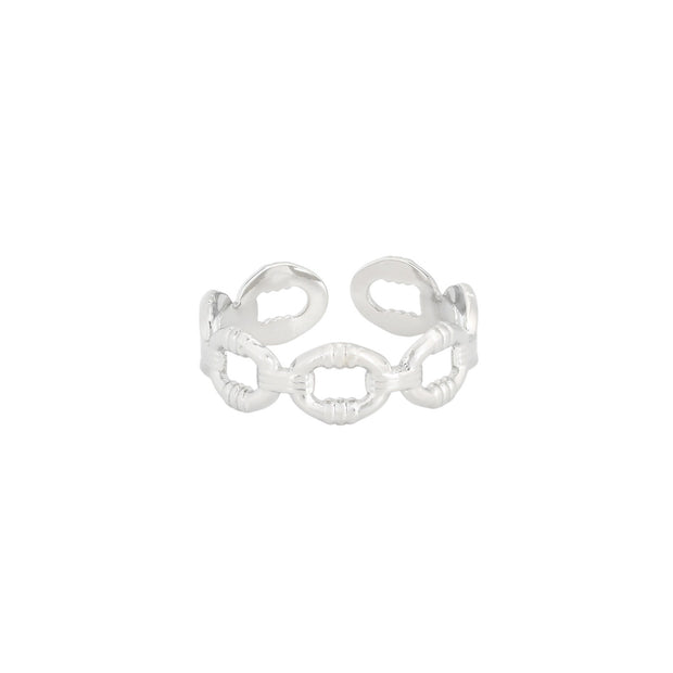 Bague alba réglable acier chaînes R033