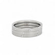 Triple bague alba en acier inoxydable R04_3