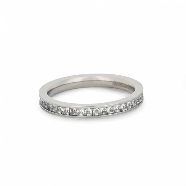 Bague alba en acier fine de base R046