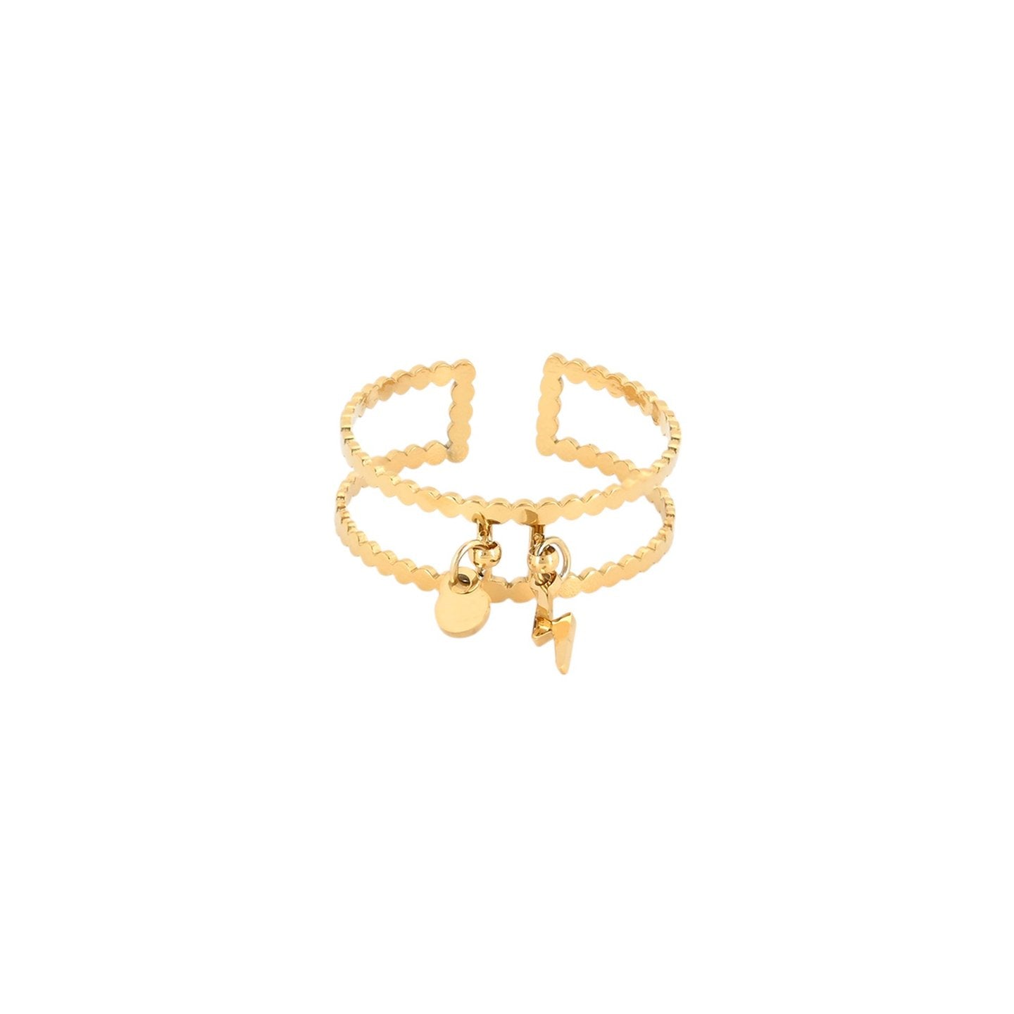 Bague Esmée réglable en acier rayon