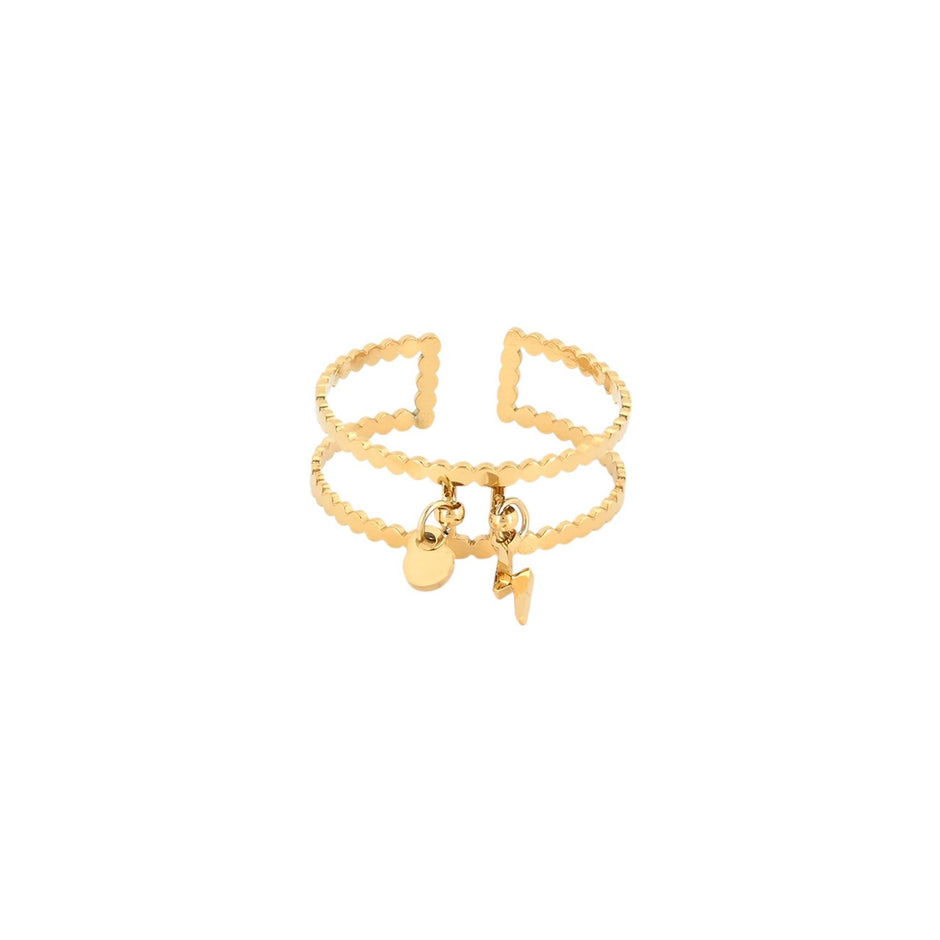 Bague Esmée réglable en acier rayon