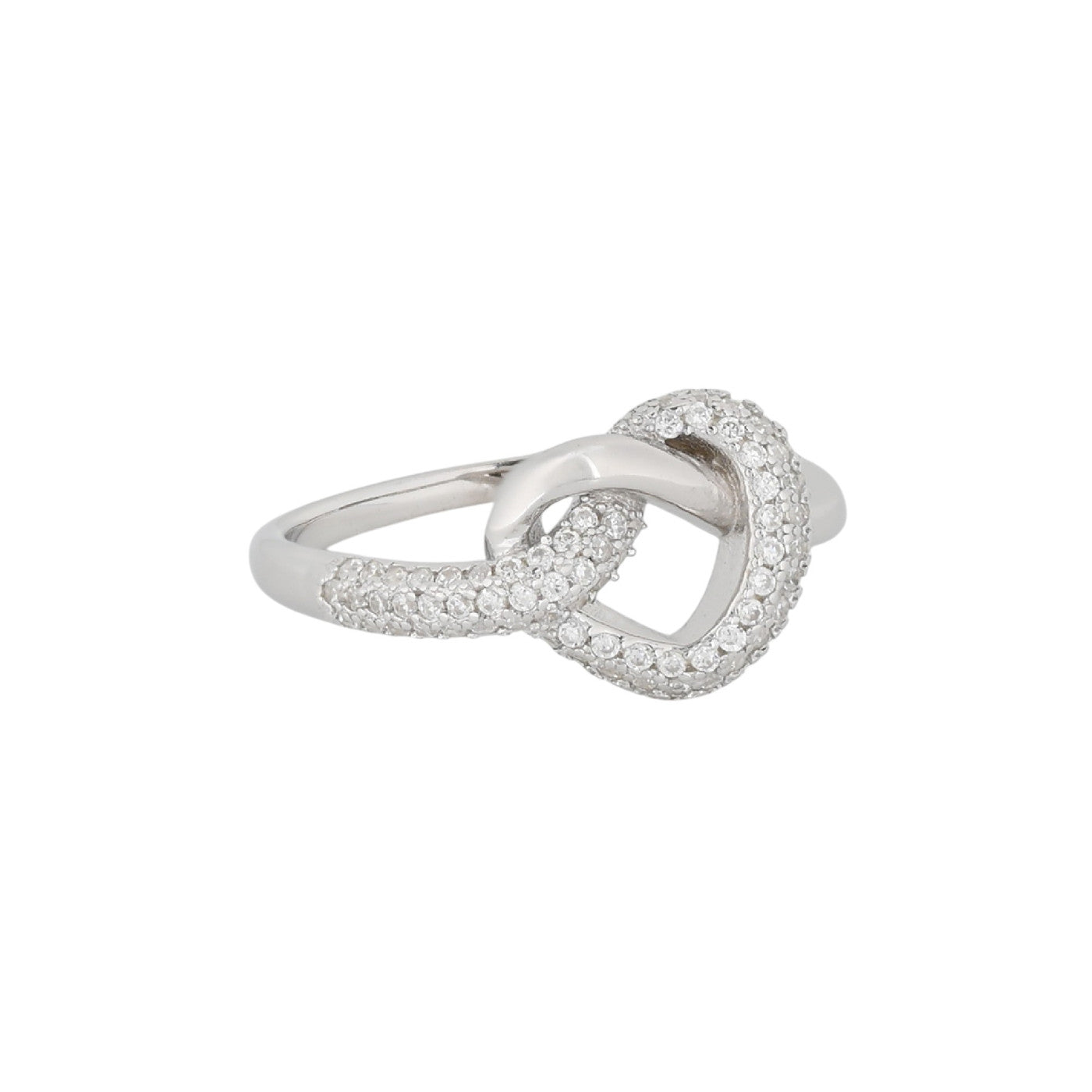 Bague Iris coeur entrelacé