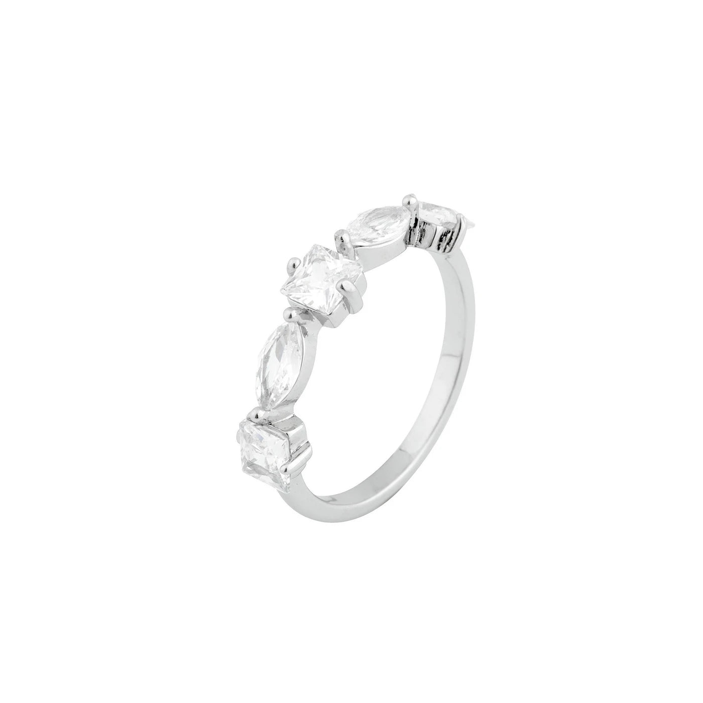 Bague Luna avec pierres géométriques R22773