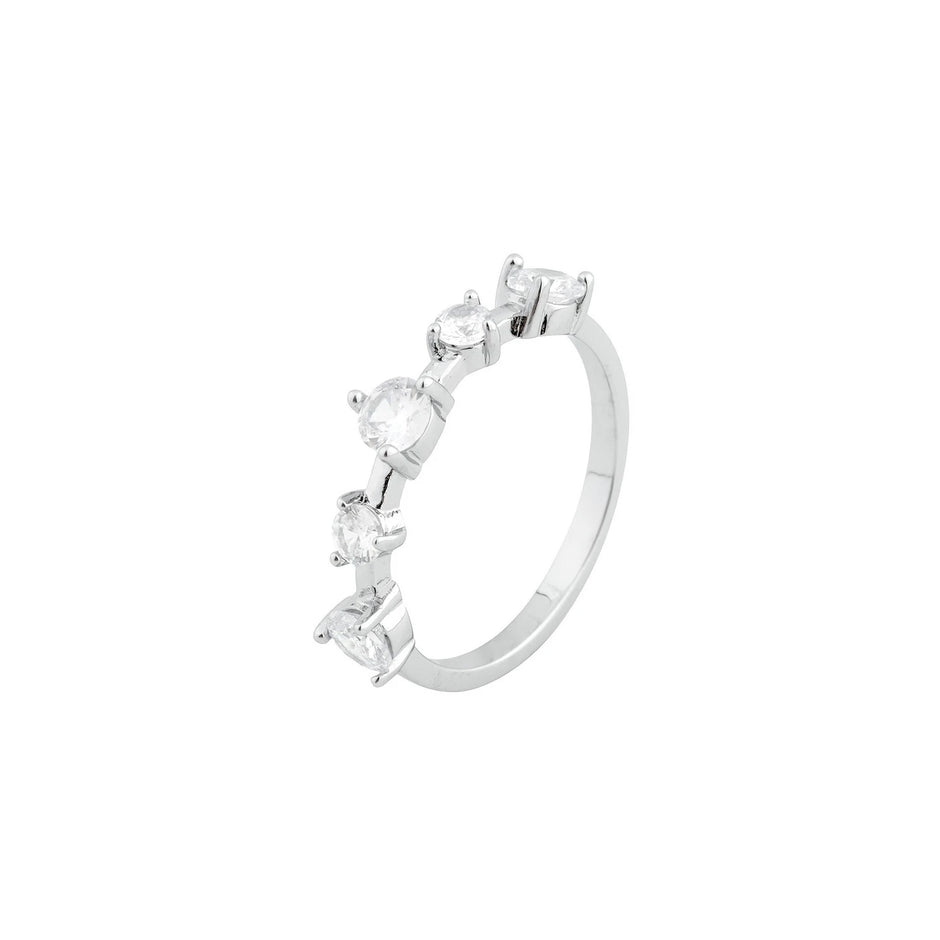 Bague Luna avec pierres rondes  R22774