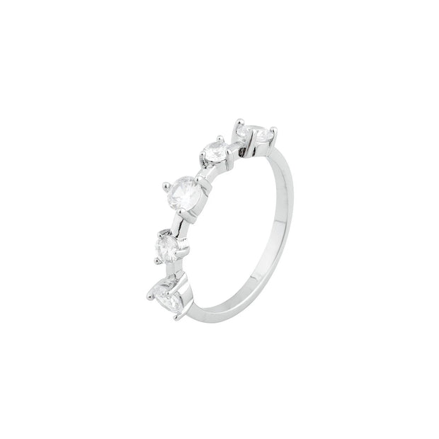 Bague Luna avec pierres rondes  R22774