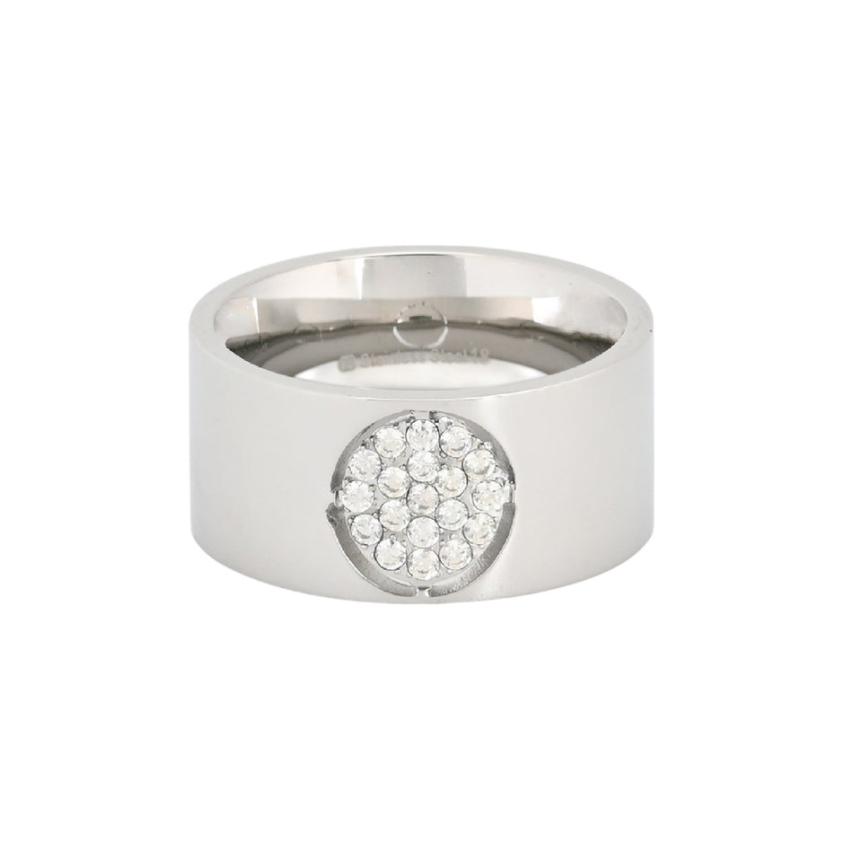 Bague Esmée acier épais cercle