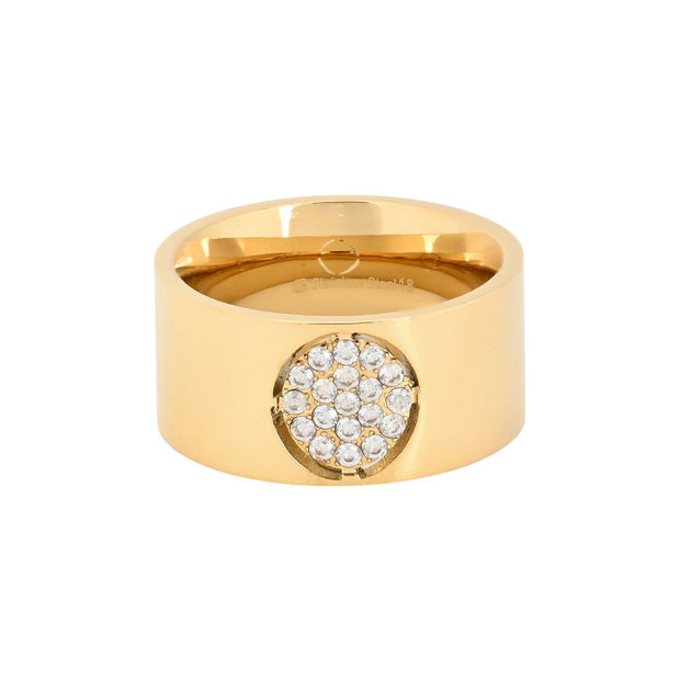 Bague Esmée acier épais cercle