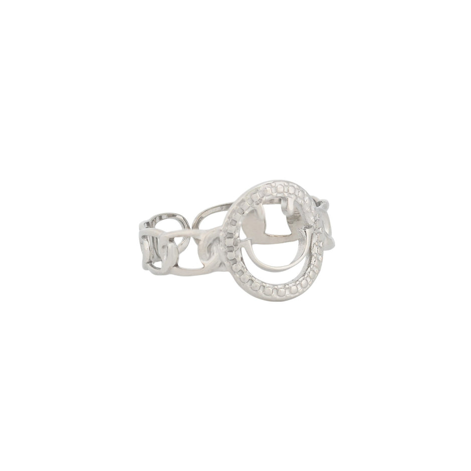 Bague alba réglable acier smile R23641