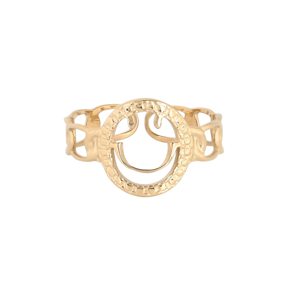 Bague alba réglable acier smile R23641