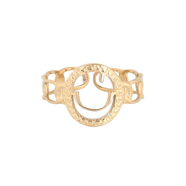 Bague alba réglable acier smile R23641
