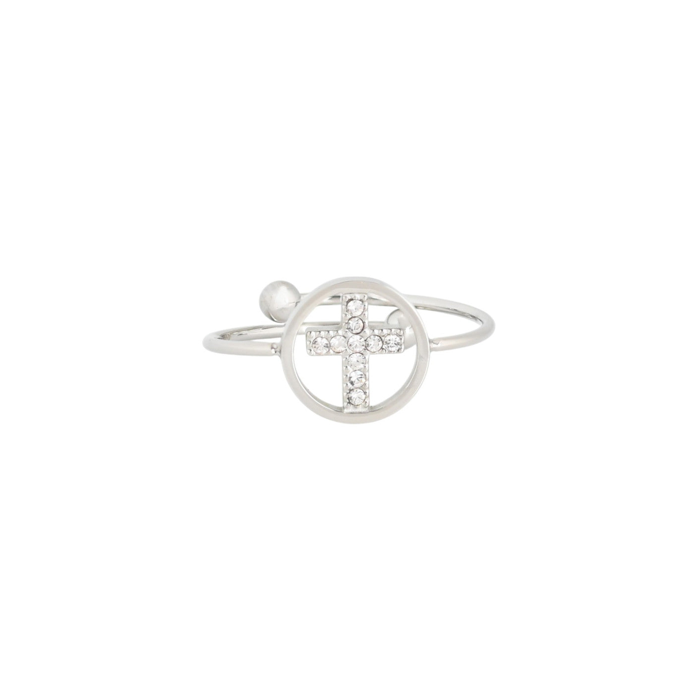 Bague alba réglable acier croix R23694