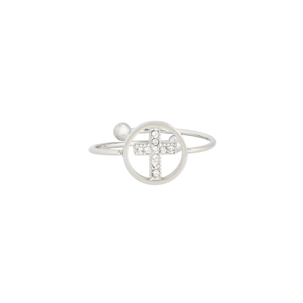 Bague alba réglable acier croix R23694