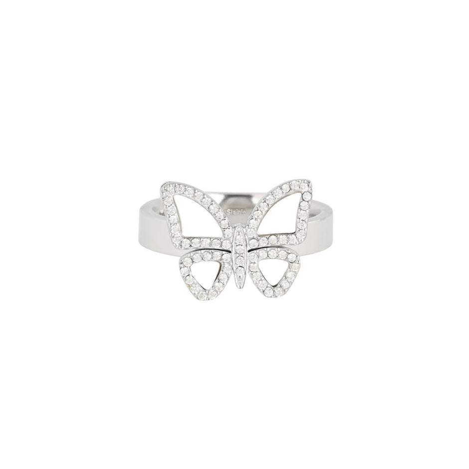 Bague alba acier papillon nacre R24305_2