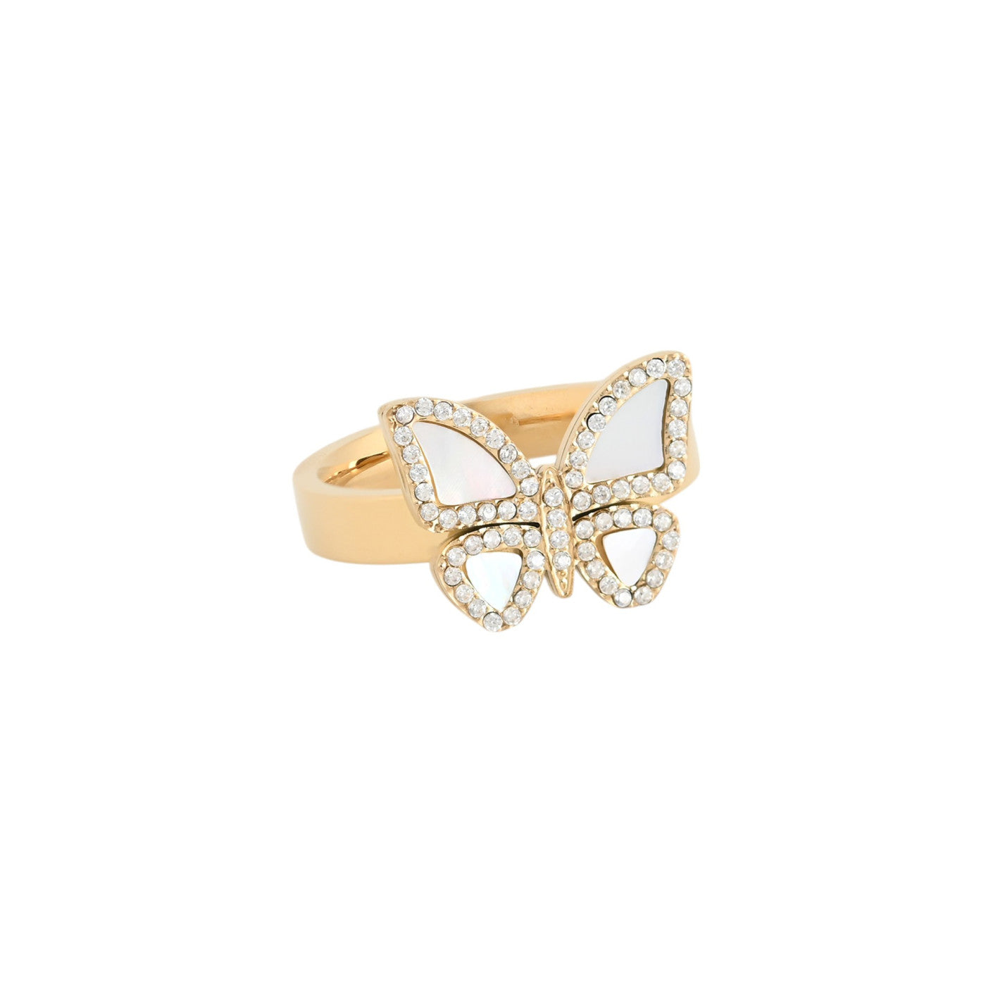 Bague alba acier papillon nacre R24305_2