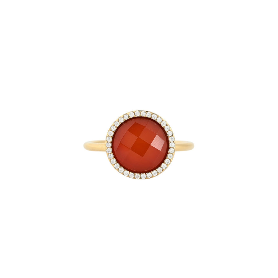 Bague alba acier pierre naturelle rond R24512_3