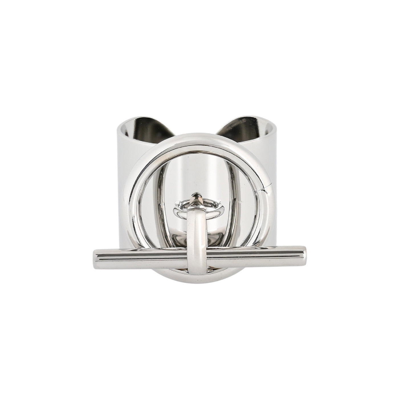 Bague Esmée réglable acier rond basique