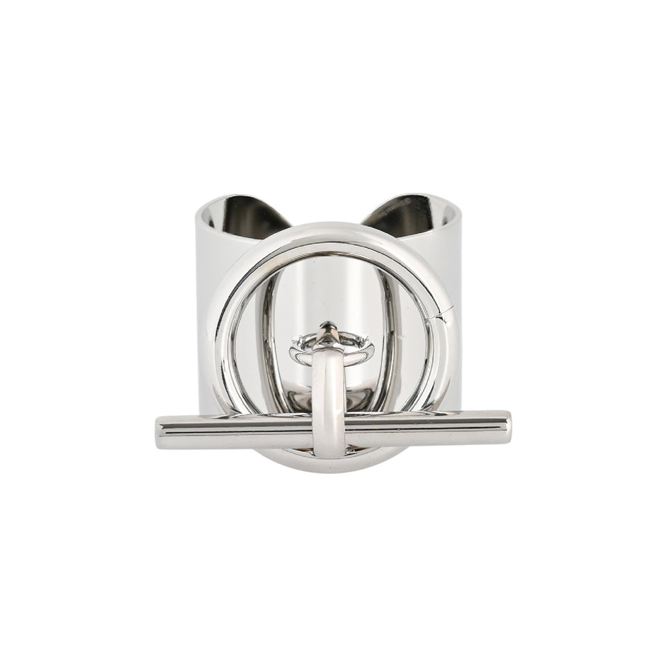 Bague Esmée réglable acier rond basique