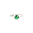 Bague Iris réglable rond vert