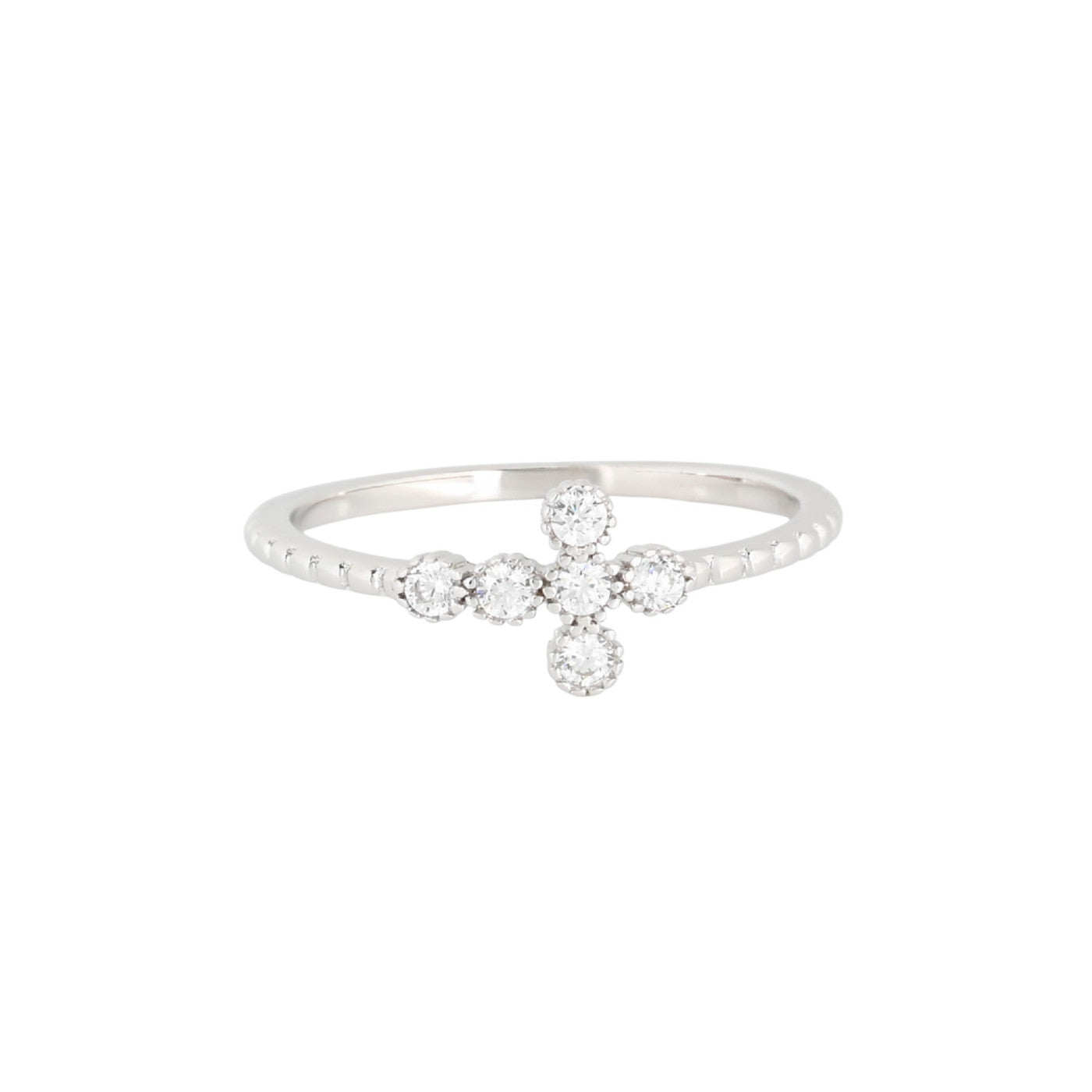 Bague Iris avec croix et brillants R3725/925_3