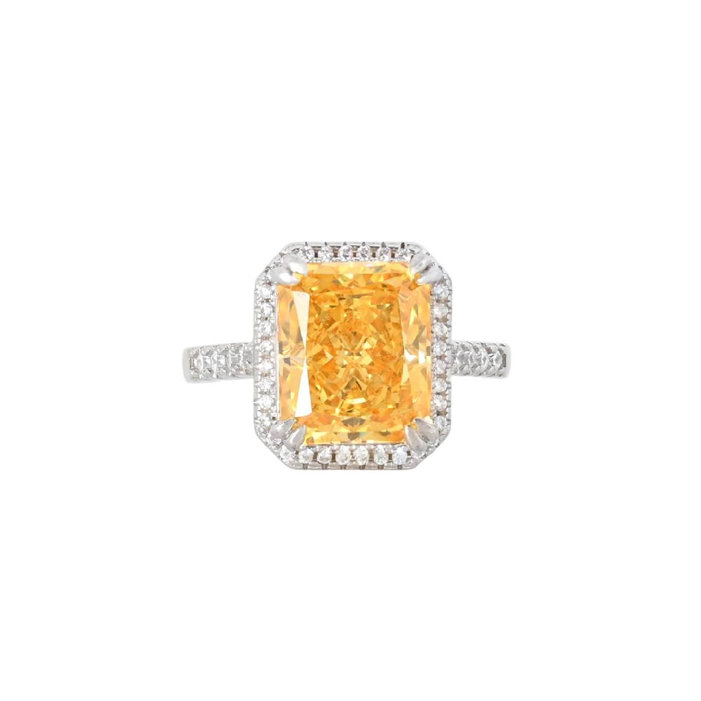 Bague Iris avec pierre rectangulaire R3727-RS17