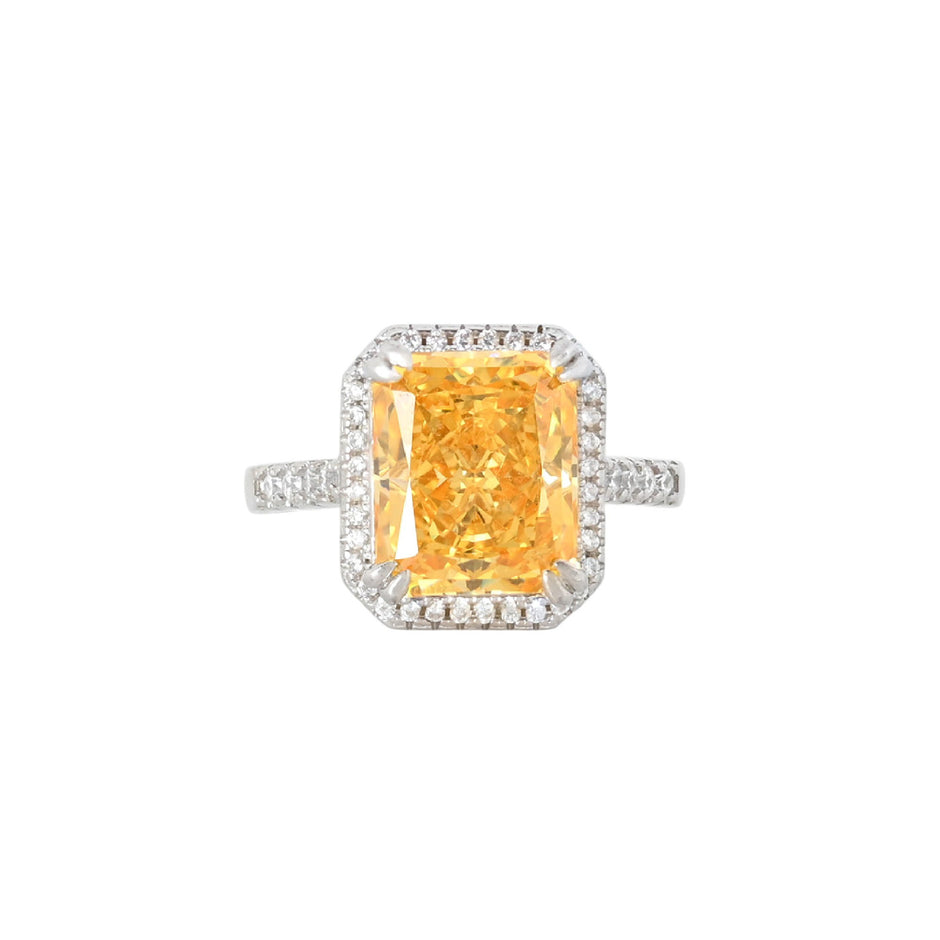 Bague Iris avec pierre rectangulaire R3727-RS17