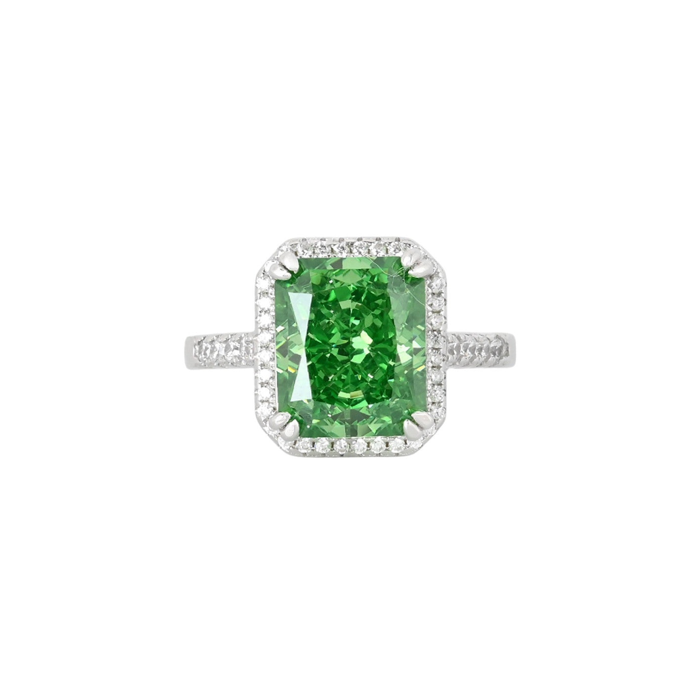 Bague Iris avec pierre rectangulaire R3727-RS17