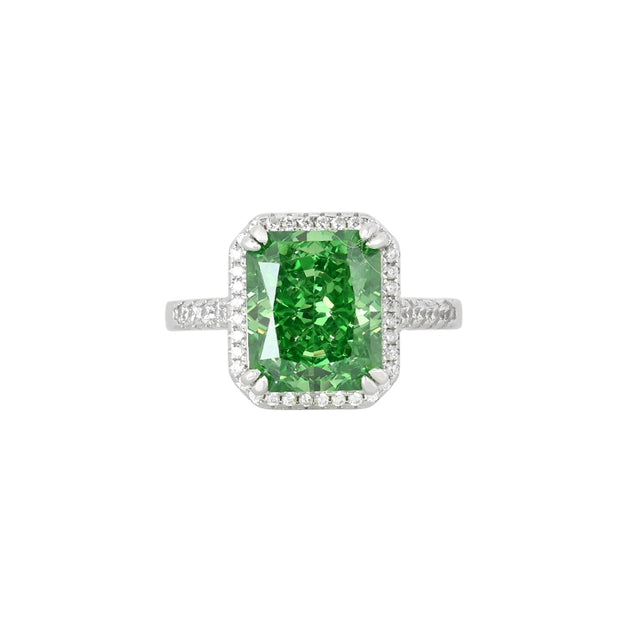 Bague Iris avec pierre rectangulaire R3727-RS17