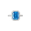 Bague Iris avec pierre rectangulaire R3727-RS17