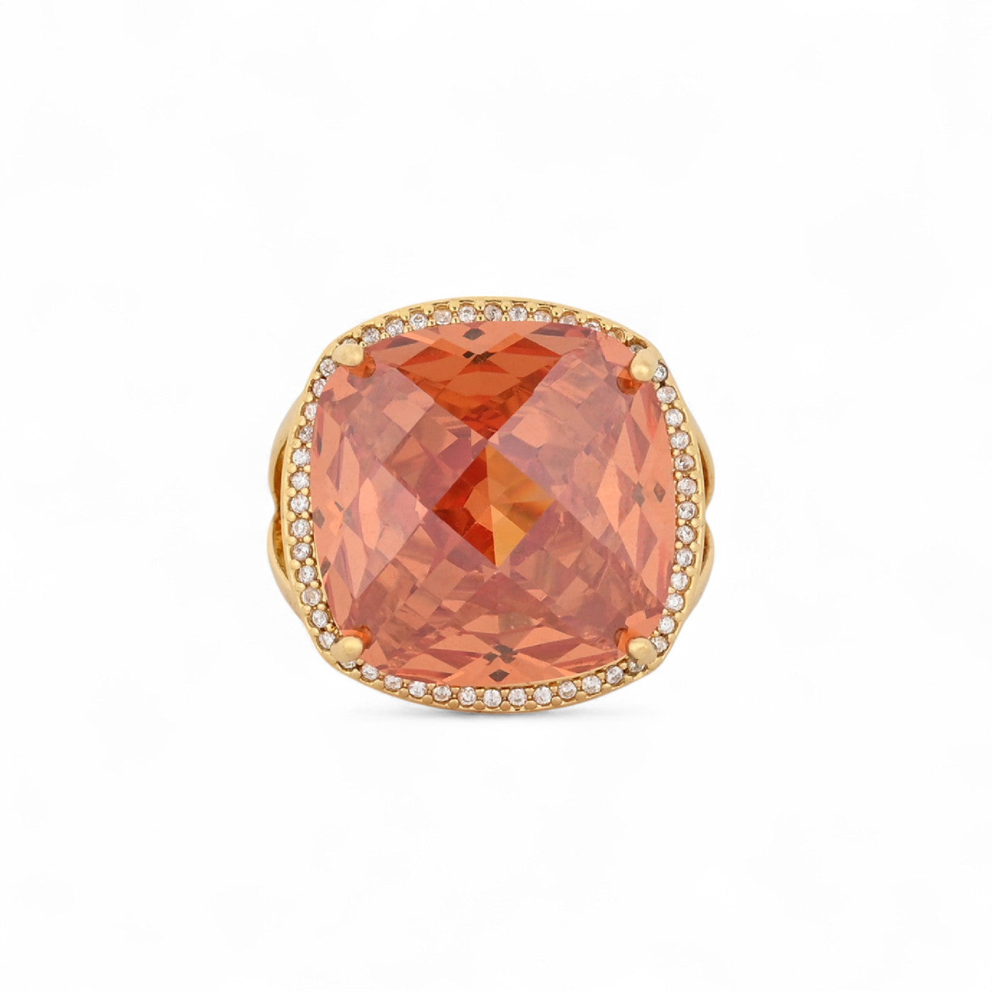 Bague Luna semi précieuse avec pierre et brillants R3741