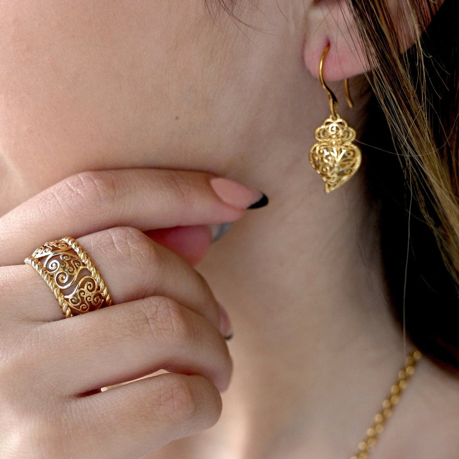 Bague Aria coração de viana semi précieuse GB