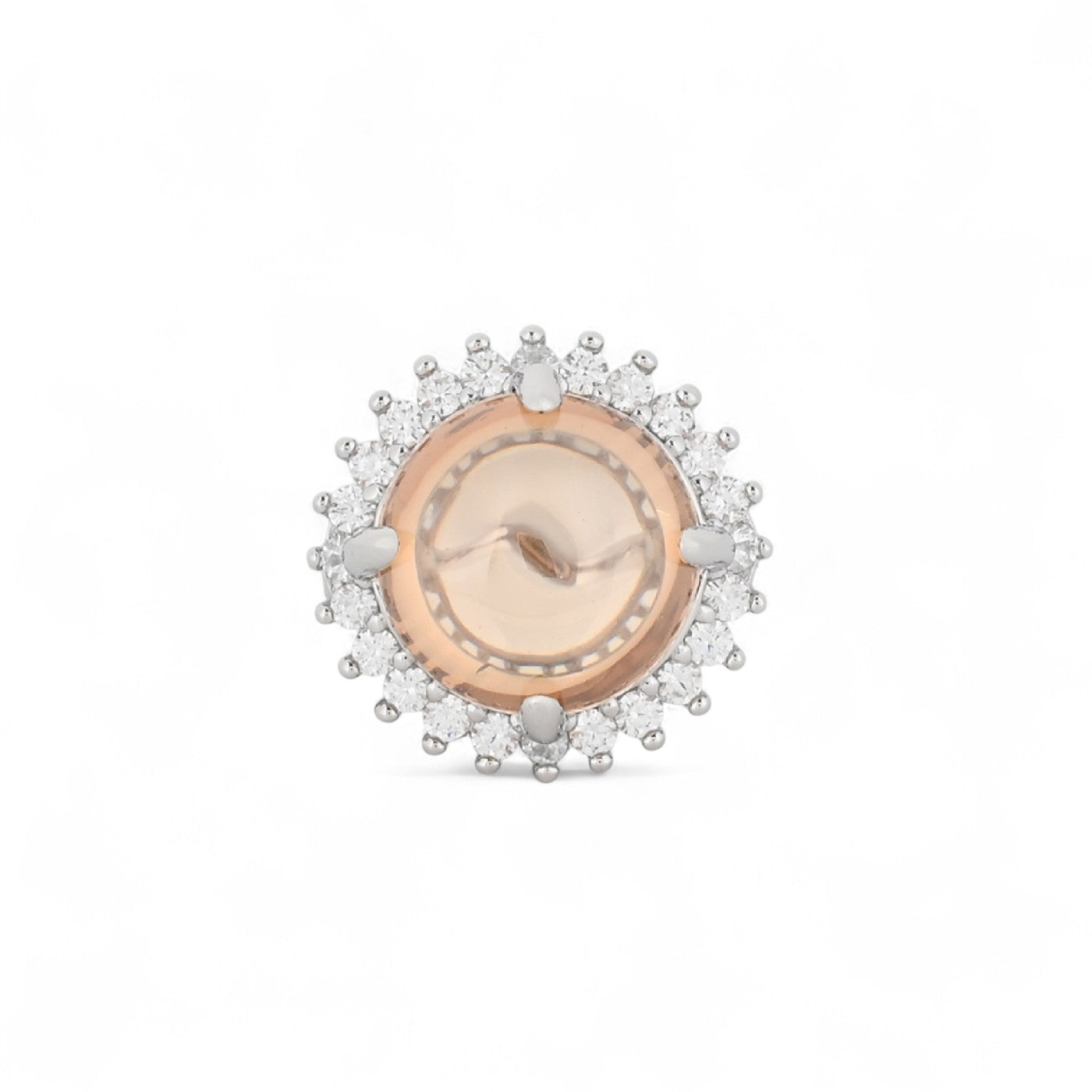 Bague Luna avec pierre oeil de chat R3766_1